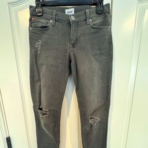 Hudson Gray Distressed Denim Sz 25
